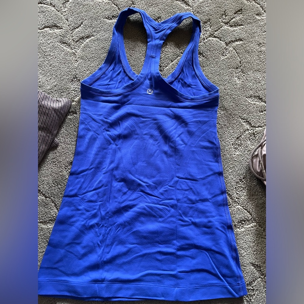 Cobalt blue Lulu lemon tank. Great condition